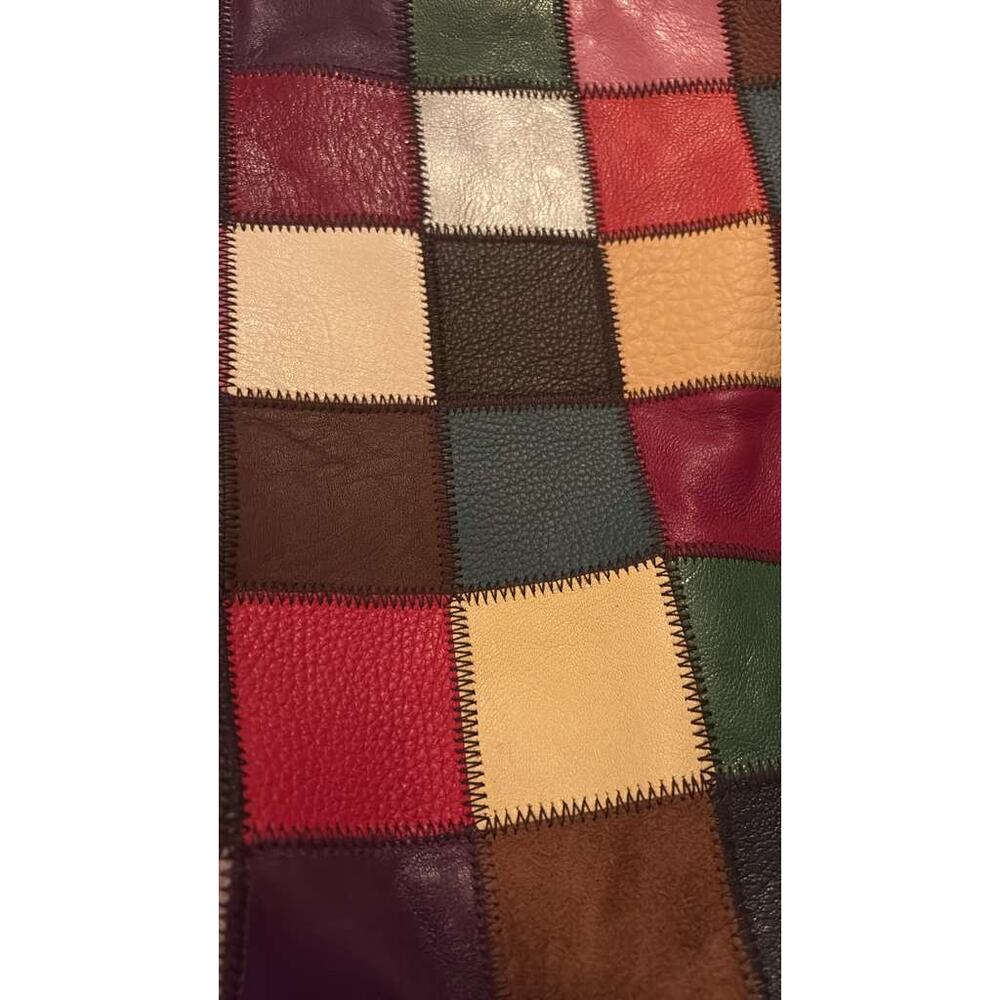 Stella and Max Multicolored Patchwork Leather Hobo Shoulder Bag – Boho Chic - Picture 3 of 7
